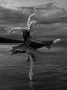 Ballet wallpaper dancer in b_w cropd